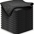 Pikkukuva 1 / 3: 12 mikrokuituliinaa - Premium-laatua - musta - 30 x 30 cm
