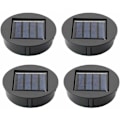 Miniatyrbilde 1 av 5: 4 stk. reserve solcellelamper med LED-pærer, SL.GT solcellepaneler, solcellepanelbatteri, reserve LED solcellebatteribokser