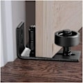 Miniatyrbillede 1 af 5: Multifunktionel lav gulvføring Grange dør justerbar rulle med gulvføring til skydedøre (1 stk)