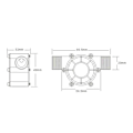 Miniatyrbillede 4 af 4: DC 12V 10W vandgenerator, mikro turbine mini vandpumpe vandgenerator med hydroelektrisk energigenerator, til havevandingsslange LED-belysning