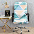 Miniatyrbild 3 av 4: Kontorsstolsöverdrag (M) Universell stretch mikrofiber tvättbar stolsöverdrag kontor stretch fåtöljöverdrag bekväm chefsstol