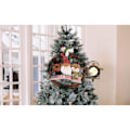 Miniatyrbillede 5 af 5: Julekrans, 35 cm guirlande, snemand, julemand, hjort, vedhæng, julefrokostdekoration, indendørs og udendørs jul