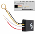 Miniatyrbillede 4 af 4: C.A. 220V 3-vejs taktile kontroller Kontrolsensor Gradator Lys Lampe Lysdele