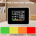 Miniatyrbilde 5 av 5: Tuya WiFi Luftkvalitetsmåler 13-i-1 Innendørs luftkvalitetsmonitor detekterer Co₂ HCHO TVOC PM2.5 PM1.0 PM10 Fuktighet og Temperatur Temperaturalarm MIDIE