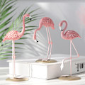 Miniatyrbillede 5 af 5: A-Creative Resin Håndværk INS Flamingo Tegneserie Pendul Hjem Stue Lys Luksus Kontor Vind Dekorationer