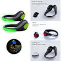 Miniatyrbilde 3 av 5: 1PCS LED-lysklips for sko, regntett blinkende lys for løping, jogging, sykling, utendørsaktiviteter, hundelufting om natten.