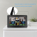 Miniatyrbild 5 av 5: 3-i-1 trådlös väderstation för inomhus- och utomhustermometer hygrometer barometer övervakning monitor driven av USB-batteri hygrometer