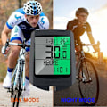 Miniatyrbillede 5 af 5: 1 stk. Hvid cykelcomputer, IP65 trådløs multifunktionel vandtæt cykelhastighedsmåler kilometertæller Automatisk vækkeur Fjernelse LCD-baggrundsbelysning