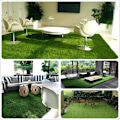 Miniatyrbillede 5 af 5: Kunstgræs Syntetisk Plæne Indendørs Altan Udendørs Falsk Græs til Have Kæledyr Hunde 10 mm Højde (1m × 2m) - RWGosynthetic Turf