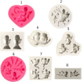 Miniatyrbillede 3 af 4: DIY fondantform, chokoladeform, slikform, køkkenkage fondantformningsmateriale, chokoladebageri, sandwich chokolade chokoladeform (stil 8)