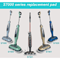 Pikkukuva 5 / 5: 8 kpl vaihtotyynyjä Shark Steam Mop S7001 S8001 S8201 S7201 S7000AMZ S7000 S7005 S7020 S7001C -höyrymoppiin, All-in-One -höyrypuhdistin ja -pesuri, pestävä