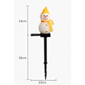 Miniatyrbillede 2 af 5: Pakke med 2 Snemand Solcellelamper Sne Wollers Jule Snemand Dekorationslys Dekorationslys