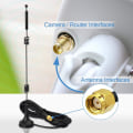 Miniatyrbillede 3 af 3: WiFi Dual Band 2.4GHz 5GHz 5.8GHz 9dBi Magnetisk Base MIMO RP-SMA Han Antenne 2 Pakke til WiFi Router Trådløs Kort USB Adapter Sikkerhed IP Kamera