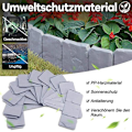 Miniatyrbilde 4 av 5: 10 stk. Hage Folding Border Gjerde Landskap Imitasjon Stein Plast Hage Cleach Gjerde Rent Panel DIY Ornamenter
