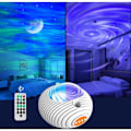 Miniatyrbilde 1 av 5: Stjernehimmelprojektor, dobbel effektlampe, galakse Aurores Boreales og Melkeveien stjerneprojektor med Bluetooth-høyttaler, fjernkontroll og timer for c