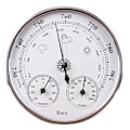 Miniatyrbillede 1 af 4: Dial Termometer Hygrometer med 130 mm Termometer Hygrometer og Atmosfærisk Tryk Barometer Termometer Hygrometer med Ramme