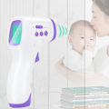 Miniatyrbillede 1 af 5: Infrarødt pandetermometer til voksne med feberalarm 2 i 1 kontaktfrit pandetermometer med hukommelsesfunktion, LCD-display, infrarød T
