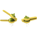 Miniatyrbillede 2 af 5: Gul multifunktionel citruspresser presset frugt appelsinsaft manuel citruspresser hjem lille bærbar citronklemme