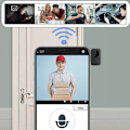 Miniatyrbillede 2 af 5: HD trådløs intelligent video, PIR kamera, bevægelsesdetektering, IR alarm, sikkerhedsklokke, Wi-Fi intercom til hjem og lejlighed, applikation: UL