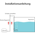 Miniatyrbilde 3 av 5: Akvarium Luftstein, luftdiffusor for akvariefisk, boblestein d i akvarier og hydroponiske pumper med kontrollventil og sugekopper (35 mm)