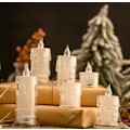Miniatyrbild 5 av 5: 1 st flamlös ljus, batteridriven jultema LED-ljus för julklapp juldekoration
