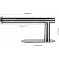 Miniatyrbillede 3 af 4: Selvklæbende toiletrulleholder, toiletpapirholder i rustfrit stål til badeværelse og køkken