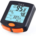 Miniatyrbillede 1 af 5: (11,5*11*3cm) Kablet cykelcomputer Vandtæt cykelcomputer Kilometertæller med baggrundsbelyst LCD-display til cykling Realtime hastighed og afstandsspor
