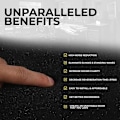Miniatyrbild 2 av 5: Förpackning med 12 akustikpaneler 10 slitsar 1 x 12 x 12 tum akustisk skumstudio ljudisolering kilar högdensitets brandbeständiga paneler (svart)