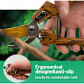 Miniatyrbilde 3 av 5: Hagebeskjæringssaks, profesjonell beskjæringssaks med skarpt blad i rustfritt stål, hage ux, ergonomisk hagebeskjæring