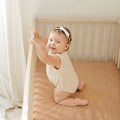 Miniatyrbild 3 av 5: Muslin Spjälsängslakan - Resårlakan till Spjälsängsmadrass för Pojkar och Flickor - 71x132 cm, 2-pack