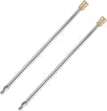 Förlängningsrör för högtryckstvätt, 17\" rostfritt stål 1/4\" snabbkoppling elektrisk tvättpistol, 2-pack