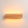Miniatyrbillede 3 af 3: Enkel og kreativ LED massivt træ væglampe bar, soveværelse, køkken, restaurant, bar, gang base (32cm)