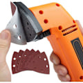 Miniatyrbild 2 av 5: Set med 100 sliptrianglar - 6 hål - 90 x 90 x 90 mm för deltaslipmaskin - triangulära slippapper - slipning och polering (180)