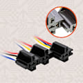 Miniatyrbillede 3 af 3: 6 stk. 12V Bosch-stil 5-bens relækit [Låseholder til seleholder] [14 AWG varme ledninger] [SPDT] [30/40 Amp] Autom Relæ
