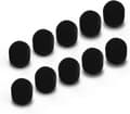Skumöverdrag för Lavalier Lapel Mikrofon, Vindruta för Mini Clip-On MIC, 10-pack