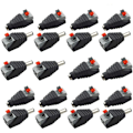 Miniatyrbillede 1 af 4: 20 stk. Professionel DC Strømknap DC Adapter Adapter Hurtigstik 5,5 mm x 2,1 mm til 12V LED strips, videoovervågningskameraer, andet elektronisk udstyr