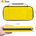 Miniatyrbilde 2 av 5: (Gul) 1 stk Nintendo Switch Lite-etui, hardcase for Nintendo Switch Lite-konsoll, inkluderer 8 spillkort, JoyCon og annet tilbehør.