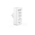 Pikkukuva 2 / 4: USB-monitoimipistorasia, 7 in 1 USB-seinälaturi pistorasia 3 AC-pistorasialla (16A, 3800W), 3 USB-porttia 5V/3.4A, 1 Type-C-portti, kotiin, toimistoon, matkoille