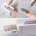 Miniatyrbillede 5 af 5: Negle Dyppepulver Fransk Neglebeholder og Børster Bærbar Dyppepulver Genbrugsbakke Dypning til Neglekunst Manicure og Makeup Værktøj