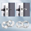 Miniatyrbilde 5 av 5: Dørstopper, 10 PVC transparente rom, håndtak og dør-til-linje beskyttelse silikondør (10 stk. 8-Form)