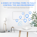 Miniatyrbillede 3 af 5: Tuya WiFi Intelligent Air Hokeeper 6-i-1 Luftkvalitetsmåler PM2.5/Formaldehyd/TVOC/CO2/Temperaturdetektor/fugtighed til hjemmekontor