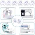 Miniatyrbilde 5 av 5: Spole Symaskin, Conframe spolemynter Universal Symaskin Spoler av plast symaskin med oppbevaringsboks (25 transparente deler)