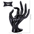 Miniatyrbillede 2 af 5: Håndsmykke Display Stativ, Hånd Ring Holder Armbånd Smykker Stativ OK Form Hånd Stativ Smykker Showcase Display til Hjem og Butik, Sort, 1PC
