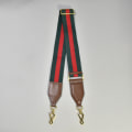 Miniatyrbillede 3 af 3: Ensfarvet crossbody taske universel rød og blå bred skulderrem rød og grøn webbing justerbar længde udskiftning taske rem