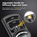 Miniatyrbild 3 av 5: 265 Lbs / 120 kg Manuell Dynamometer Grip Strength Trainer - Elektronisk Handgreppsstyrketestare Grip Strengthener, Svart