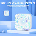 Miniatyrbillede 2 af 5: Tuya WiFi Intelligent Air Hokeeper 6-i-1 Luftkvalitetsmåler PM2.5/Formaldehyd/TVOC/CO2/Temperaturdetektor/fugtighed til hjemmekontor