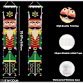 Miniatyrbild 5 av 5: 2-pack Jul Nötknäppare Banner (30 x 180 cm), Dörrskylt, Nötknäpparsoldat Dörr med LED-lampor Jul Veranda Banner, för Julhelgsfest