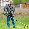 Miniatyrbilde 5 av 5: Svart slitesterk nylonpolstret dobbel stroppsele for buskrydderklipper gressklipper og snortrimmer hagebørste klipper gressklipper profesjonell trimmer hage