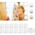 Miniatyrbillede 3 af 5: Spejllys, Natseekgo 12 Pærer Hollywood LED Lys Kit Dæmpbar Badeværelses Vanity Spejllampe 3 Farver 10 Lysstyrkeniveauer med Adapter (Spejl Ikke I