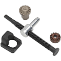 Pikkukuva 1 / 5: Jeffergarden 2 kpl Ketjunohjaimen Kiristimen Säätösarja Rauta ja Alumiini Moottorisahan Kiristimen Korjaussarja CS370 CS400 CS4200ES -malleille